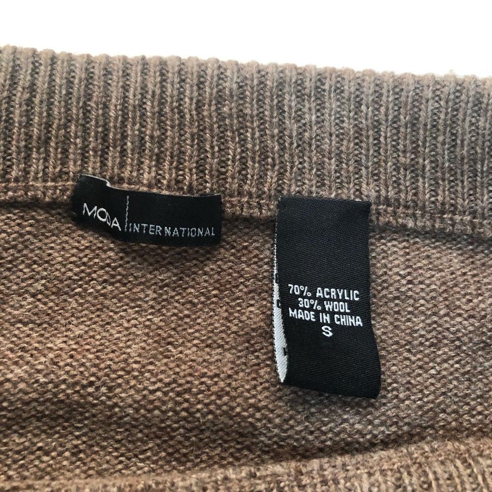 Moda international Brown Wool Skirt Small - Picture 5 of 5